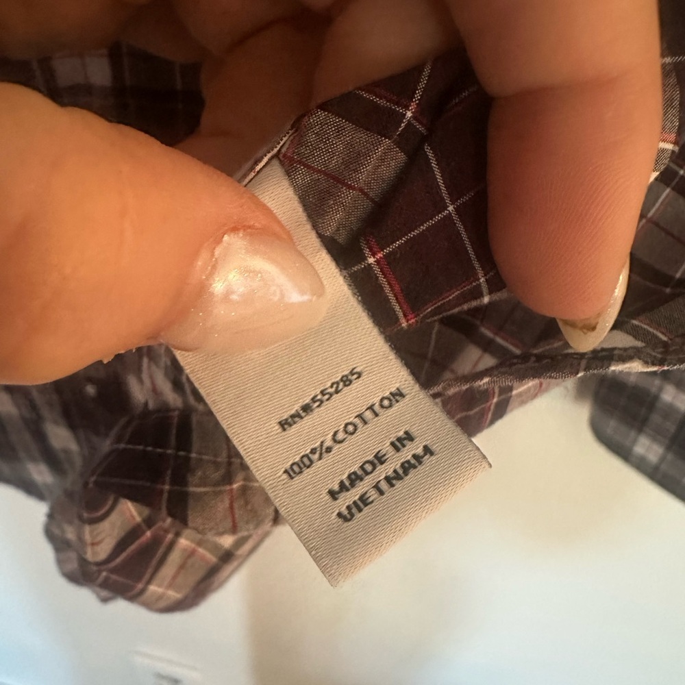 Express Fitted Button-Up Shirt - Size M - 100% Cotton - EUC - Picture 5 of 8